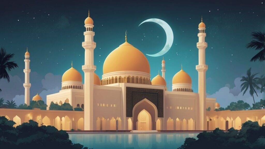 Gambar Ilustrasi AI tentang Pondok Pesantren
