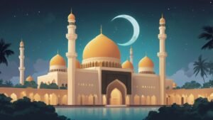 Gambar Ilustrasi AI tentang Pondok Pesantren