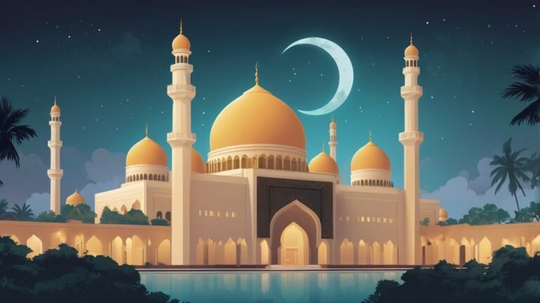 Gambar Ilustrasi AI tentang Pondok Pesantren