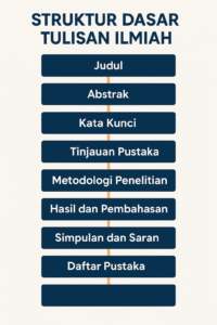 Struktur tulisan ilmiah dalam bentuk diagram