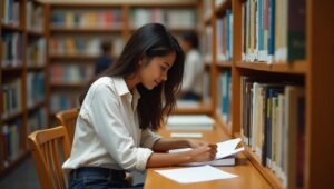 Salah satu cara mencari referensi akademik yang tepat adalah mencarinya di perpustakaan.