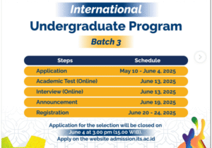 Pendaftaran IUP ITS Batch 3 Resmi Dibuka
