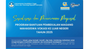 Program Bantuan Pembekalan Magang Mahasiswa Vokasi ke Luar Negeri Tahun 2025