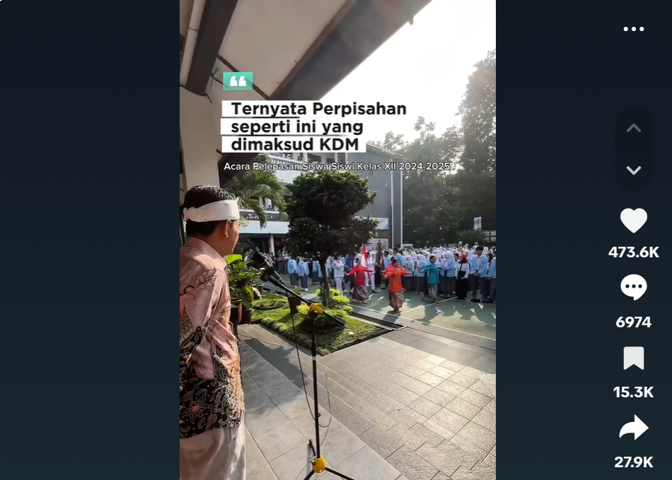 Perpisahan Emosional Siswa SMKN 1 Bandung