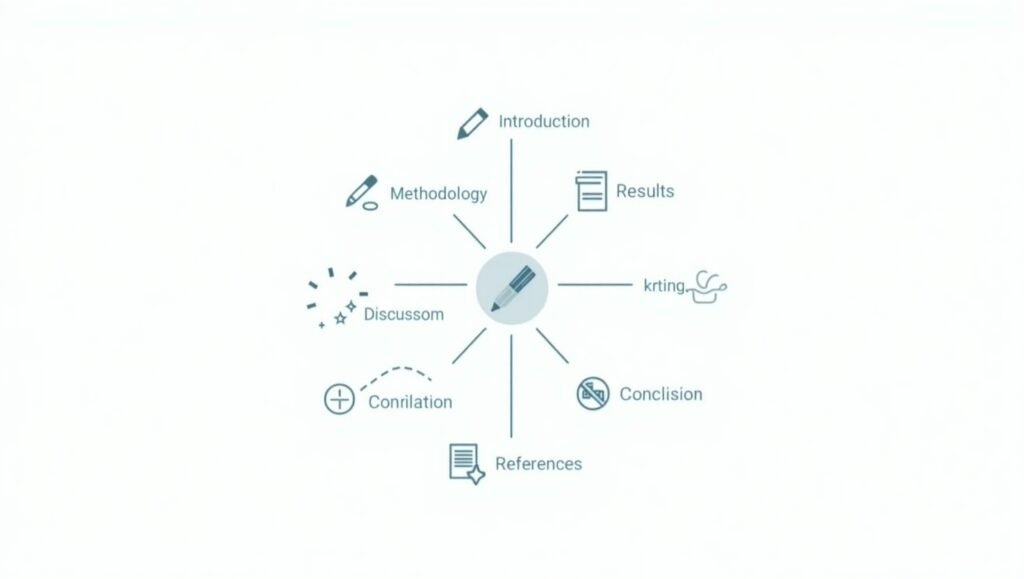 Diagram struktur karya ilmiah, roadmap penulisan akademik