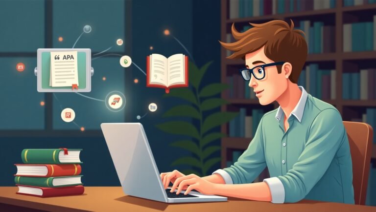 Mahasiswa belajar cara membuat daftar pustaka dan kutipan anti plagiat untuk skripsi